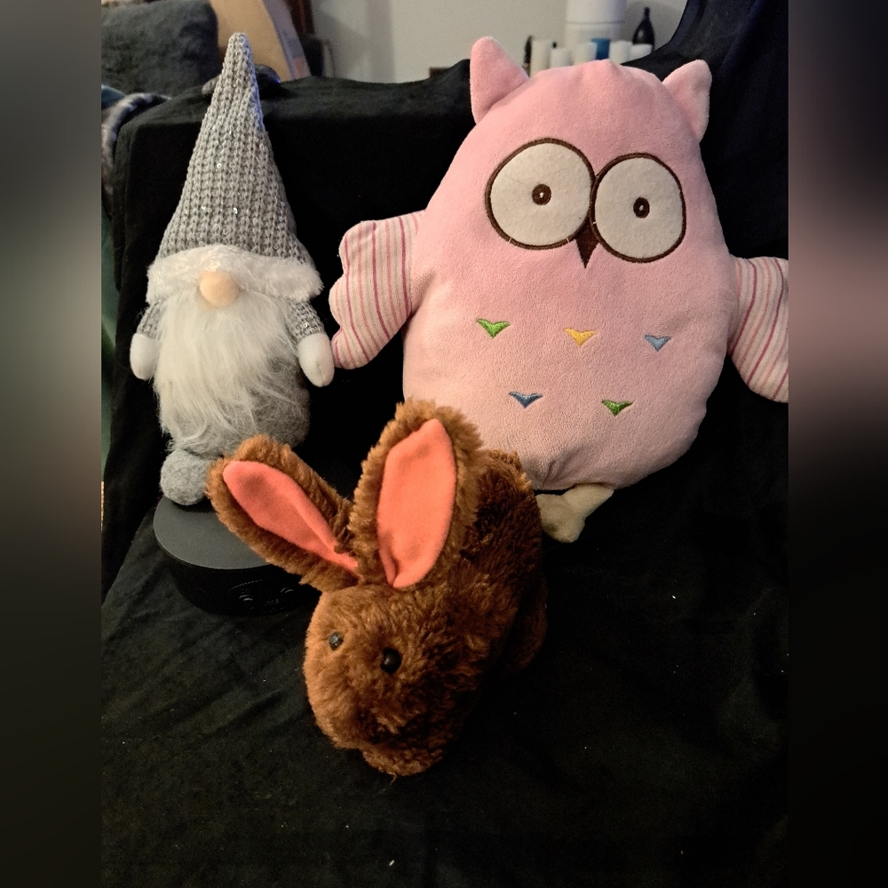 Pink Owl Plush Toy. & Friends